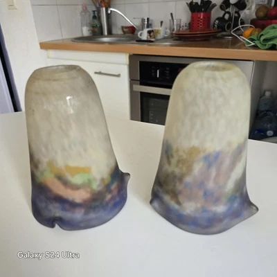 De Tulipes En Pâte De Verre Signé Müller Frère Lunéville  - Photo 1/4