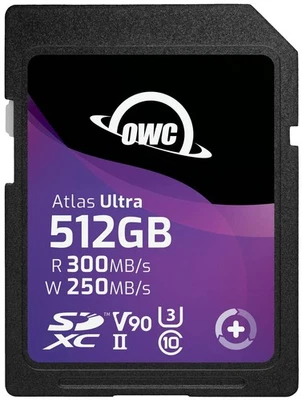 OWC Atlas Pro 512GB SDXC UHS-II V90 Memory Card - Image 1 of 4