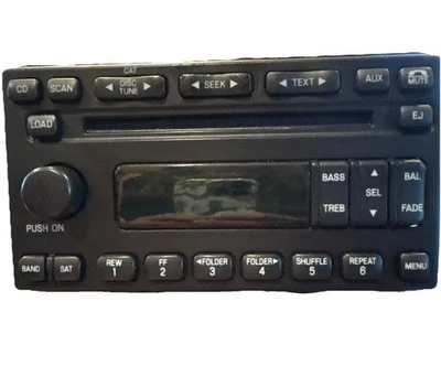 05 2005 Ford Explorer Mountaineer AM FM radio receiver 5L2T-18C815-DC Tested  - Image 1 of 4