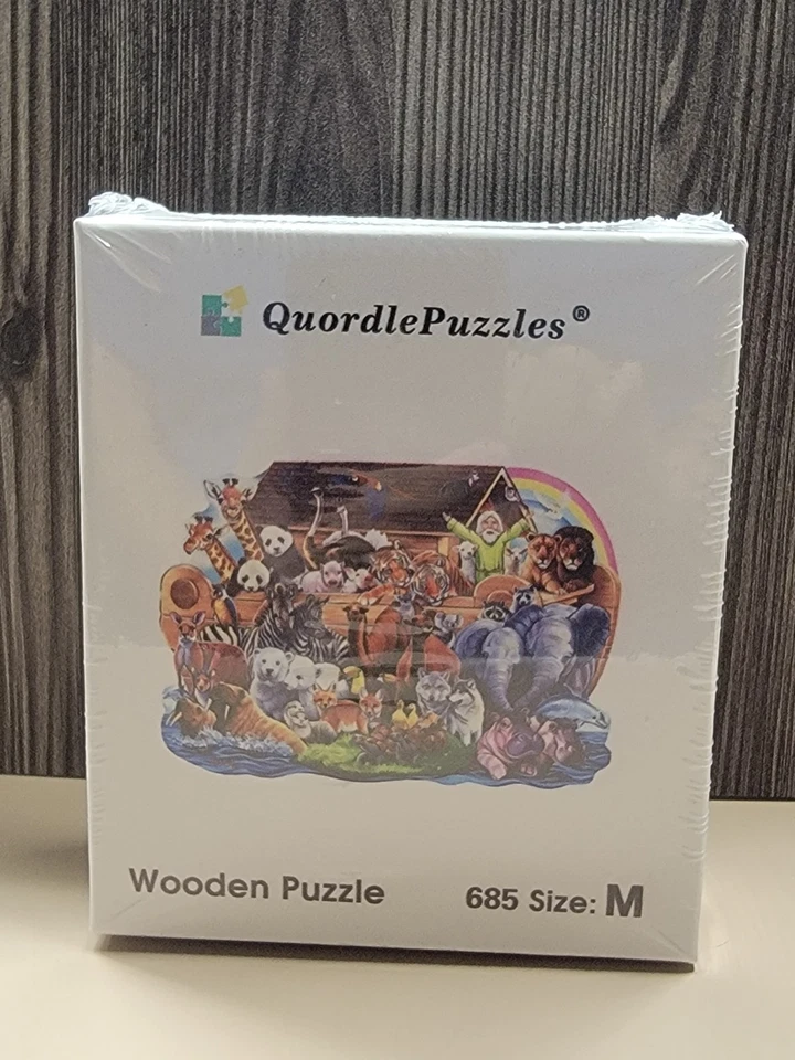 Rompecabezas de madera Quordle: Animal Escape - mediano (sellado de fábrica) Foto 1 de 1