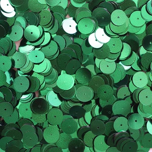 10mm Flat SEQUIN Loose PAILLETTES ~ Emerald GREEN Metallic ~ Disc ~ Made in USA - Picture 1 of 2