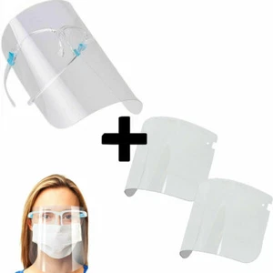 Dispositivo occhiali protettivi+2x protezione visiera occhi medici dentisti GLX - Picture 1 of 12