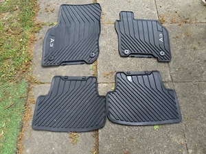 Genuine Audi A3 E 2021-2024 Rubber Car Mats Full Set - Picture 1 of 5
