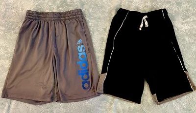 Lote de 2 Pantalones Cortos Adidas & Jumping Bean Niños MEDIANOS Talla 7 y 10/12 Foto 1 de 4