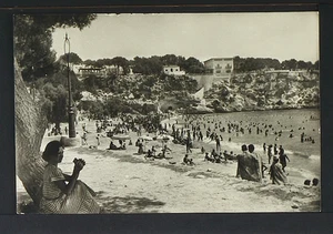 2292.-MALLORCA.-Porto Cristo, La Playa (1955) (Foto Zerowitz) - Picture 1 of 2
