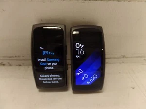 LOT OF 2PCS Samsung Gear Fit2 Watch SM-R360 AMOLED Sport Watch Black AS-IS READ - Picture 1 of 12