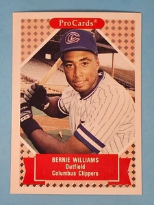 1991 ProCards RC Bernie Williams Columbus Clippers #106 ⚾ - Picture 1 of 2