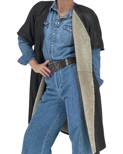 Rick Owens Giacca in pelle shearling