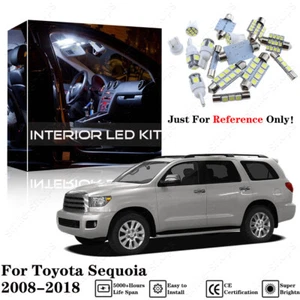 20pcs Xenon White Interior LED Light Package Kit Deal For Toyota Sequoia 08-18 - Picture 1 of 12