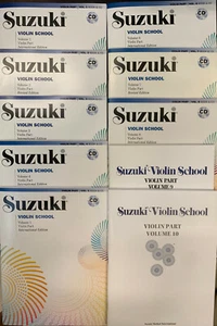 Suzuki Violin School 10 LIBROS Y JUEGO DE 8 CD VOLÚMENES 1, 2, 3, 4, 5, 6, 7, 8, 9, 10 - Imagen 1 de 1