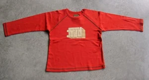 VINTAGE FRED BARE BOYS LONG SLEEVED RED LOGO TOP SZ 5 - 6 - Picture 1 of 2