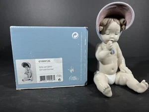 Vintage Retired Lladro "Girl with Bonnet" # 9126 with Box - Picture 1 of 14