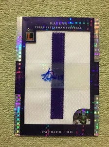 2008 Topps Letterman ALLEN PATRICK Rookie RC AUTOGRAPHED Letterman #/15 RAVENS - Picture 1 of 4