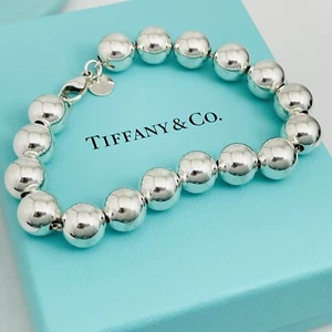 7,5 Zoll Tiffany & Co HardWear Kugel Armband Sterlingsilber 10 mm Perle - Bild 1 von 4