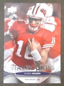 Russell Wilson RC 2012 Upper Deck #134 Star Rookies Wisconsin Steelers.  C1C - Imagen 1 de 3