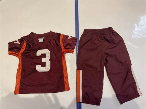 Virginia Tech TODDLER 2T Jersey #3 24m Inner Lined Pants Lot HOKIES Cover