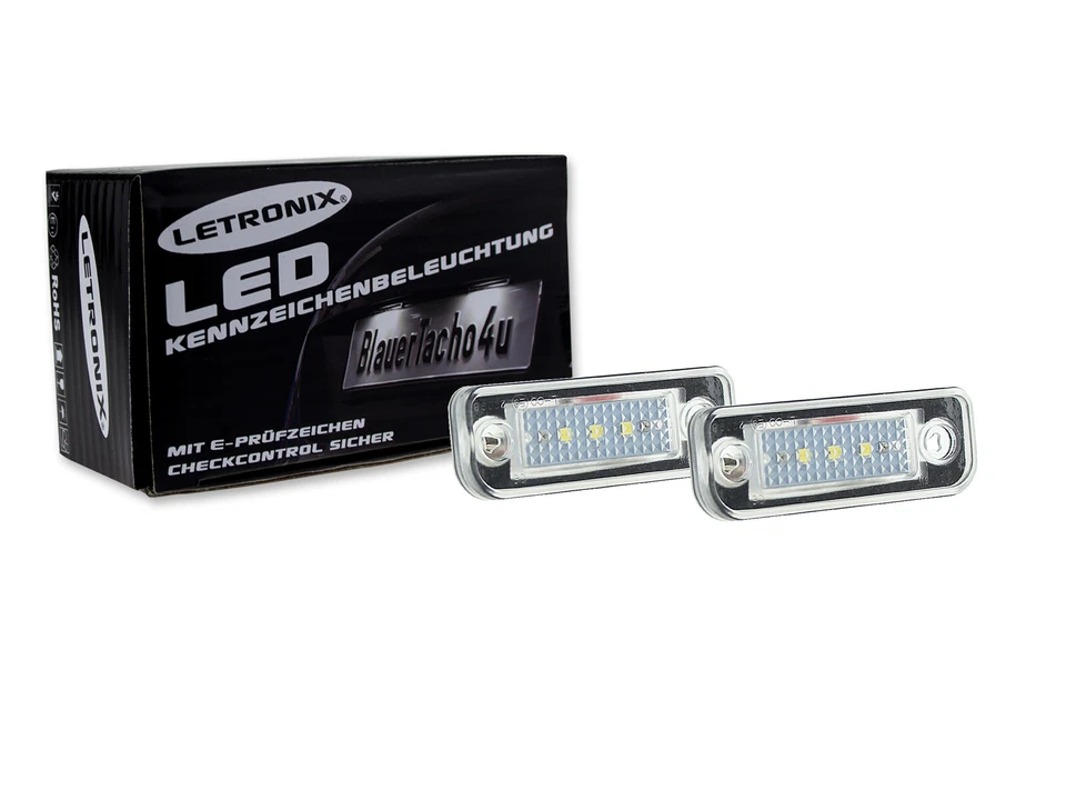 LETRONIX SMD LED Kennzeichenbeleuchtung Mercedes E-Klasse W211 Limousine