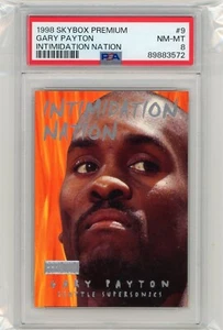 1998 Skybox Premium Intimidation Nation #9 Gary Payton PSA 8 - Picture 1 of 2