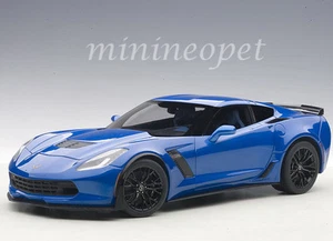 AUTOart 71265 CHEVROLET CORVETTE C7 Z06 1/18 MODEL CAR LAGUNA BLUE - Picture 1 of 2