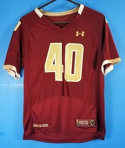 Under Armour Boston College Eagles Football #40 On Field Jersey M YLG AUTHENTIC - Picture 1 of 9