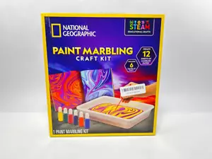 National Geographic Marbling Paint Kit for Kids OPEN BOX - Picture 1 of 9