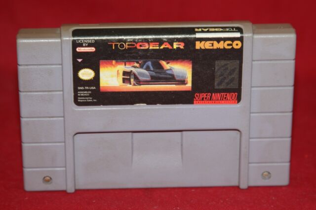 Cartucho Top Gear Super Nintendo Snes Jogo Game Corrida Fita