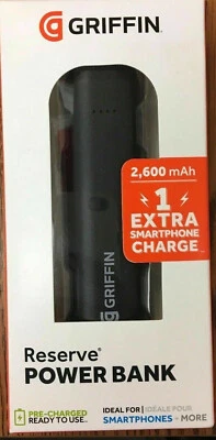 GRIFFIN Reserve Power Bank for SMARTPHONES slim design cargador telefono black - Image 1 of 2