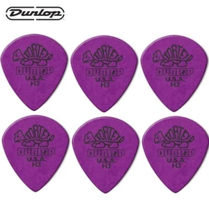 6-PACK Dunlop 472PH3 1.14mm Tortex Jazz III H3 Purple Guitar Picks Heavy - Picture 1 of 1