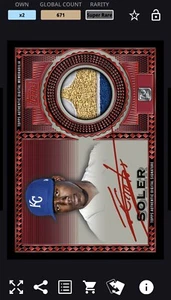 [DIGITAL CARD] Topps Bunt Jorge Soler Reverence Signature Relic Super Rare - Picture 1 of 1