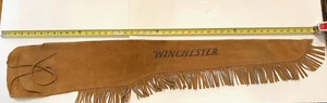 SCHÖNES VINTAGE WINCHESTER WILDLEDER FRANSEN GEWEHR / FLINTENHÜLSE ca. 4 Meter lang - Bild 1 von 3