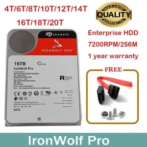 New model Seagate Ironwolf Pro 4TB 6TB 8TB 10TB 12TB 14TB 16TB 18TB 20TB 1 year - Picture 1 of 16