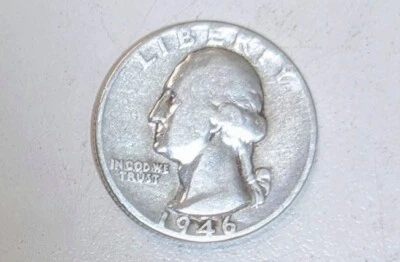 1946 P Washington Quarter US Silver Coin - Image 1 of 4