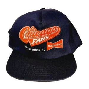 CHICAGO SPORTS FANS BUDWEISER DRUCKKNOPFLASCHE MÜTZE BASEBALL BULLS JUNGEN BÄREN BLACKHAWKS - Bild 1 von 9