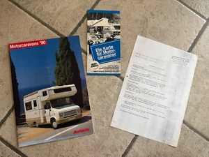 Motorcaravans 1990 Dethleffs Wohnmobil Prospekt Preisliste Broschüre Reisemobil - Bild 1 von 2