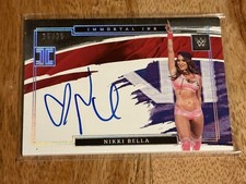 NIKKI BELLA SILVER AUTO Immortal Ink 2022 HOLO Impeccable WWE WWF LEGENDS /25