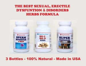 NATURAL HELP FOR SUPER TESTICLES & Sperm Count - 100% HERBAL - MADE IN USA - Picture 1 of 13
