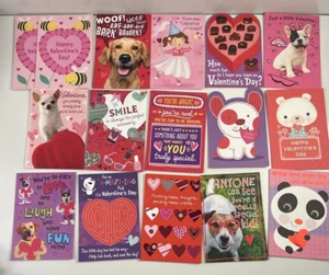 Lot of 16 NEW Assorted Hallmark Valentine’s Day Card Generic With Envelopes - Picture 1 of 9