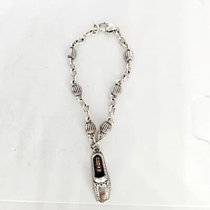Brighton Gliederkette Bettelarmband Loafer Liebesschuhe versilbert 7,5" - Bild 1 von 4