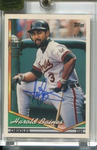 2016 TOPPS ARCHIVES SIGNATURE HAROLD BAINES AUTO 4/8 1994 CARD# 420 - Picture 1 of 1