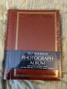 Álbum de fotos autoadhesivo vintage Woolworths 40 caras para impresiones de 6 X 4" nuevo - Imagen 1 de 2