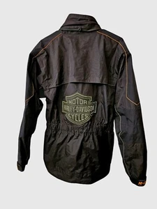HARLEY DAVIDSON Rain Suit Jacket WATERPROOF Size Medium. - Picture 1 of 7
