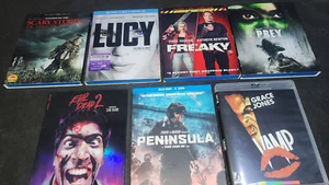 BLU RAY LOT OF 7 HORROR, SLIPCOVERS, ARROW, EVIL DEAD 2, LUCY, PREY RARE OOP - Picture 1 of 11