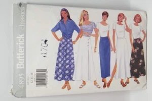 UNCUT Misses Tapered or Flared Skirt Sewing Pattern by Butterick, 4895, Sz 12-16 - Picture 1 of 3