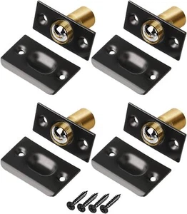 Paquete de 4 herrajes de captura de bolas ajustables para puerta de armario - Imagen 1 de 16
