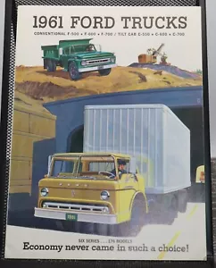 1961 Ford Trucks Conventional Sales Brochure F-500 F-600 F-700 C-550 C-600 C-700 - Picture 1 of 2