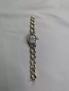 Ecclissi Sterling Silver Ladies Bracelet Watch 26mm Oval MOP Case 33480 - Picture 1 of 4