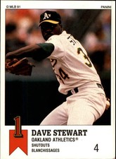 1991 (ATHLETICS) Panini Canadian Top 15 #93 Dave Stewart