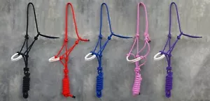 Quality Rope Halter Padded on Nose Natural Horsemanship Adjustable ONE size - Picture 1 of 5
