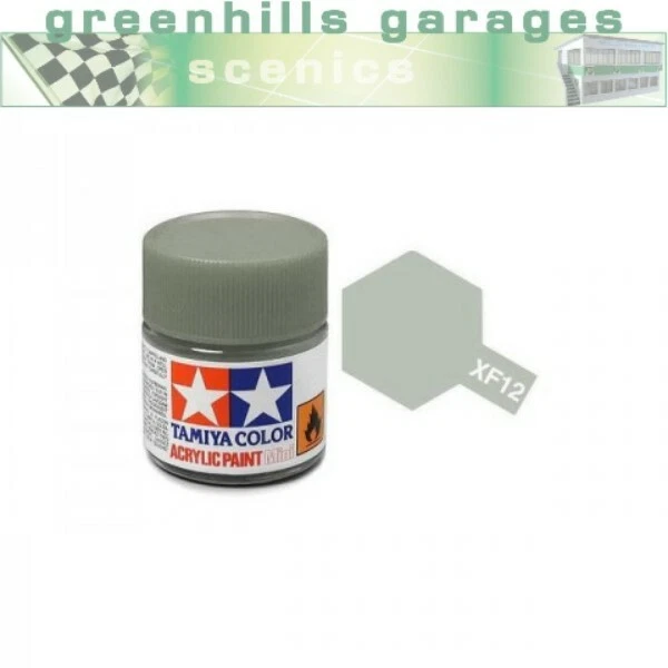Botella de pintura acrílica Greenhills Tamiya de 10 ml - J.N. Gris XF-12 - C572 Foto 1 de 1
