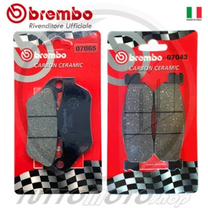 KIT PASTIGLIE FRENO BREMBO CARBON YAMAHA XMAX 250 2007 2008 ANTERIORI POSTERIORI - Foto 1 di 1